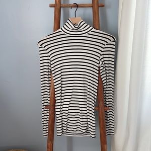 Wilfred ribbed striped turtleneck